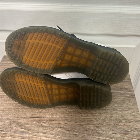 DR MARTENS WOMEN 1460 white leather LACED IN SIZE 6 - Picture 6 of 10